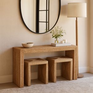 WARRENWORTH SET OF 3 TAN CONSOLES 55 (IN) 12