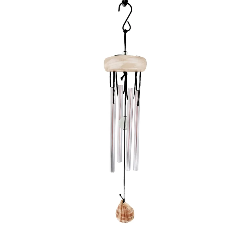 10" WOOD AND METAL WINDCHIME