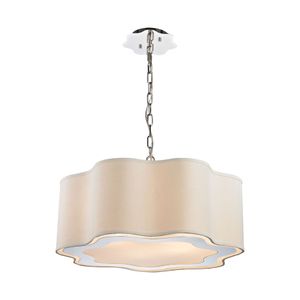 Villoy 24'' Wide 4-Light Chandelier - Polished Nickel 1
