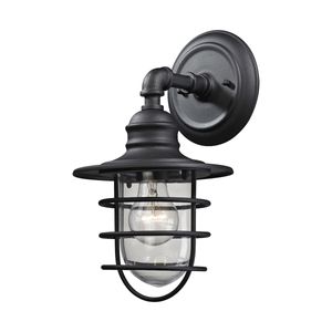 Vandon 13'' High 1-Light Outdoor Sconce - Textured Matte Black 1
