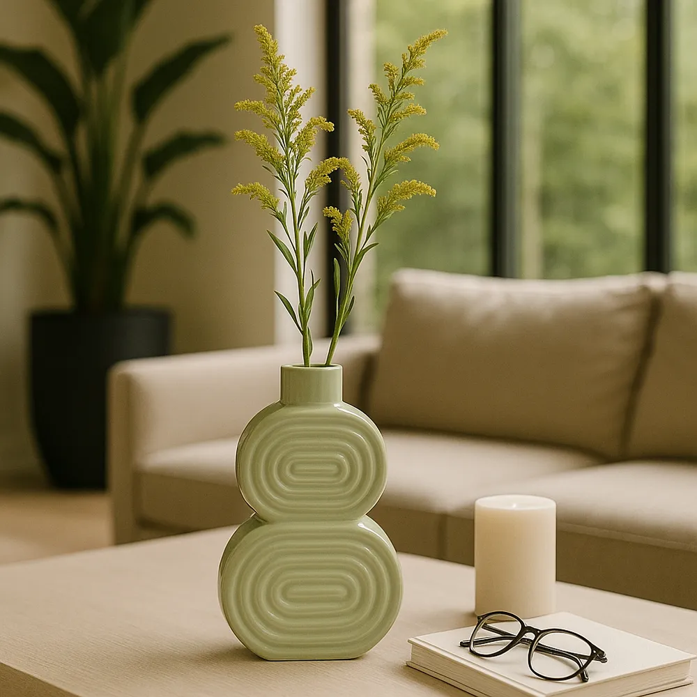 LEONAGATE GREEN VASE 10 (IN)