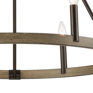 Transitions 27'' Wide 6-Light Chandelier - Oil Rubbed Bronze 2