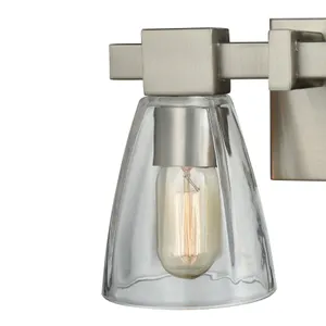 Ensley 12'' Wide 2-Light Vanity Light - Satin Nickel 4