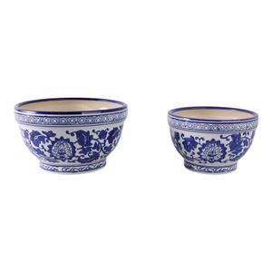 ROYBROOK SET OF 2 BLUE PLANTER 6 (IN) 3