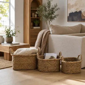 REXMORE SET OF 3 BROWN BASKETS 16 (IN) 2