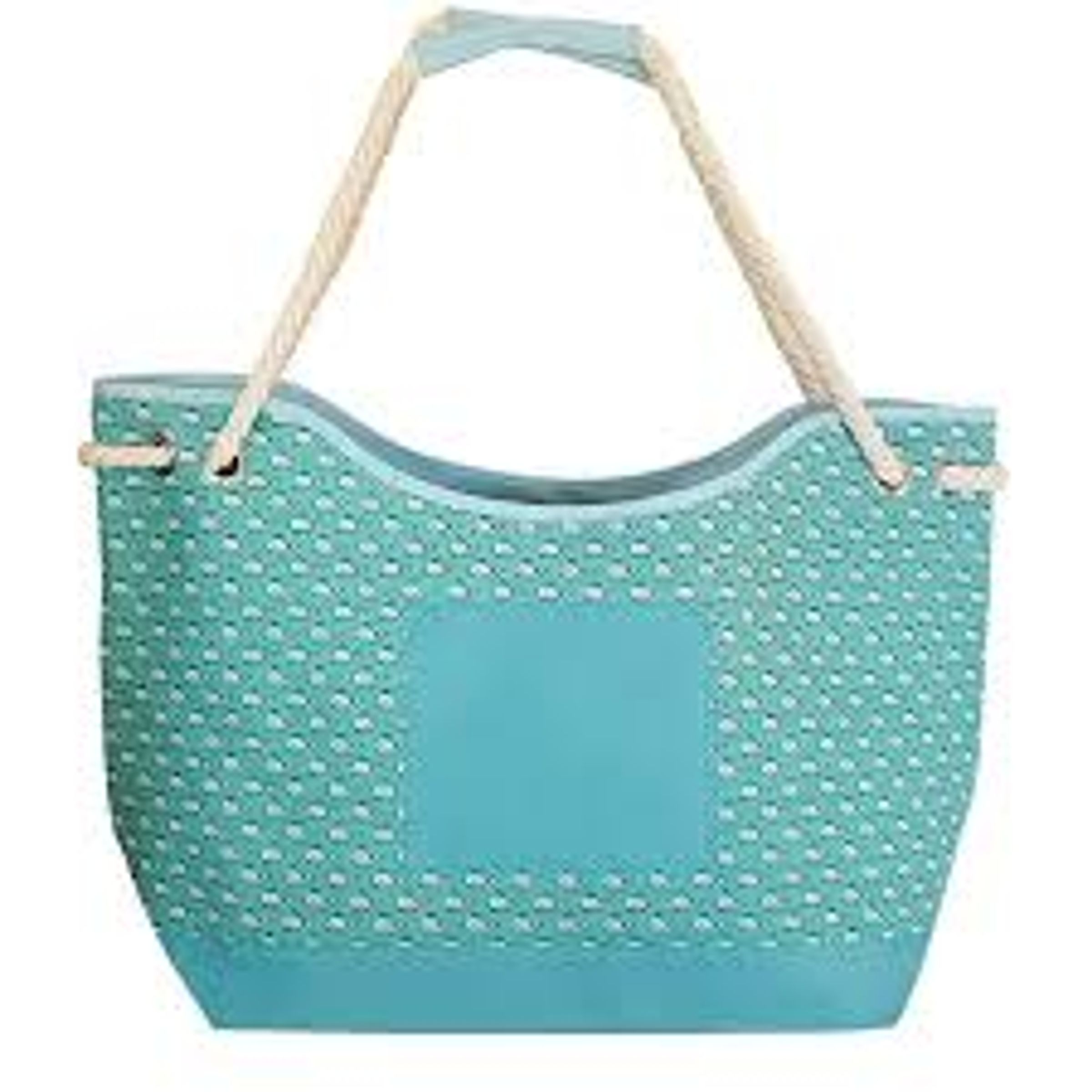 AQUALUX OVERSIZED TOTE W MESH POCKETS - SEAFOAM