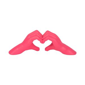 15" HEART HANDS, PINK 5