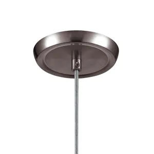 Verona 5'' Wide 1-Light Mini Pendant - Satin Nickel with Snow White Glass 3
