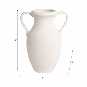 GARTONSHAW WHITE VASE 15 (IN) 10