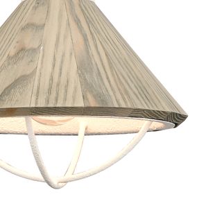 Cape May 9'' Wide 1-Light Mini Pendant - White Coral 3