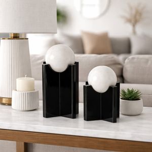 RYELAKE SET OF 2 BLACK DECOR 13 (IN) 2