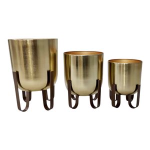 TRENTONDALE SET OF 3 GOLD PLANTER 15 (IN) 1