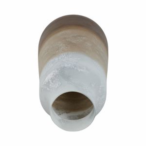 ORIONPARK WHITE GLASS VASE 17 (IN) 7