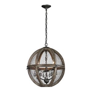 Renaissance Invention 18'' Wide 3-Light Chandelier - Weathered Zinc 7