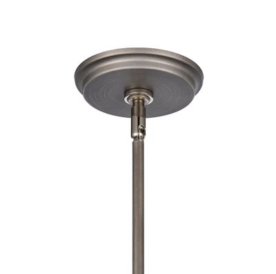 Urbanite 9″ Wide 1-Light Mini Pendant - Weathered Zinc