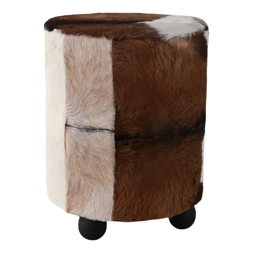 GIBSONPARK BROWN OTTOMAN 20 (IN)