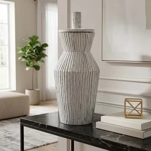 WRENTON WHITE VASE 20 (IN) 2