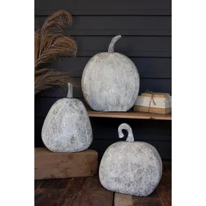 Set of 3 Rustic Metal Pumpkins 1
