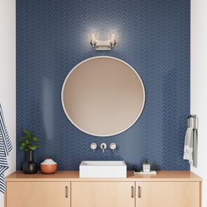 Pulsate 13'' Wide 2-Light Vanity Light - Satin Nickel 7