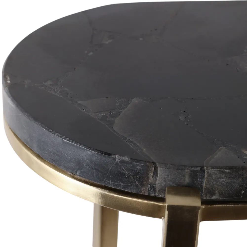 ENOCHVALE SET OF 2 BLACK TABLE 24 (IN)