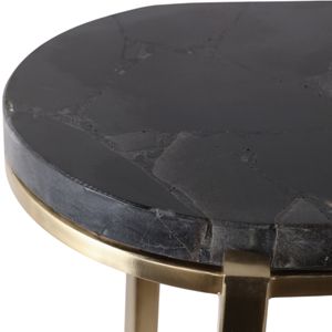 ENOCHVALE SET OF 2 BLACK TABLE 24 (IN) 7