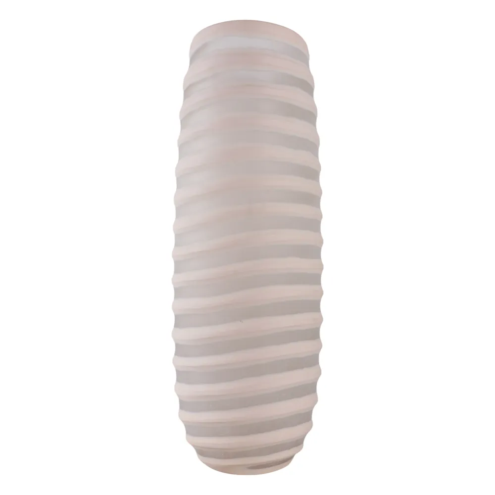 SAMSONWICK IVORY GLASS VASE 18 (IN)