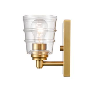 Pulsate 4.5'' Wide 1-Light Vanity Light - Satin Brass 4