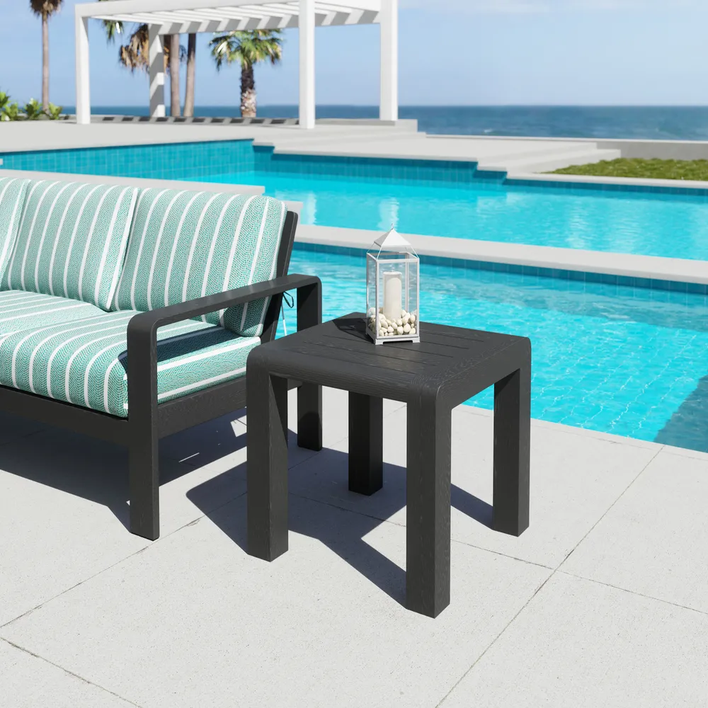 Rolig Side Table Black