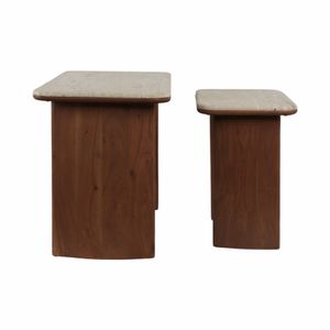 ARMONHAVEN SET OF 2 BROWN TABLE 21 (IN) 4