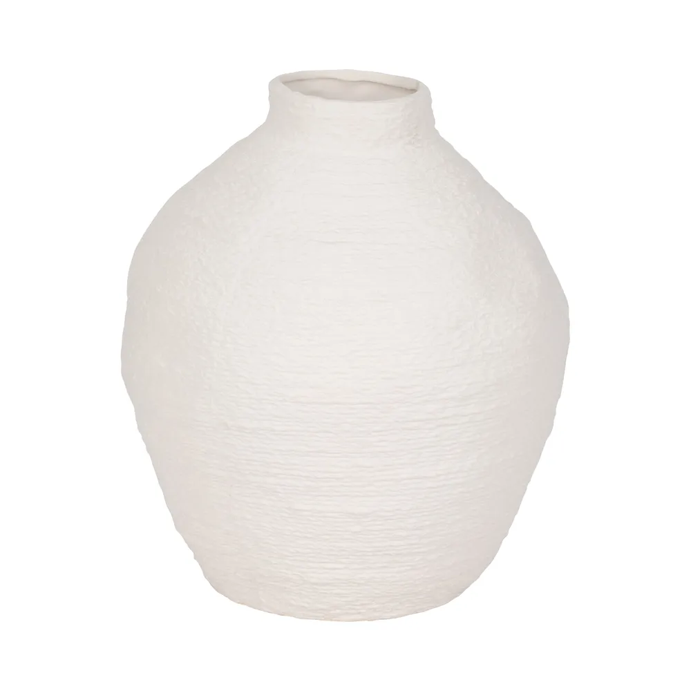 DENNINGHOLM WHITE VASE 13 (IN)