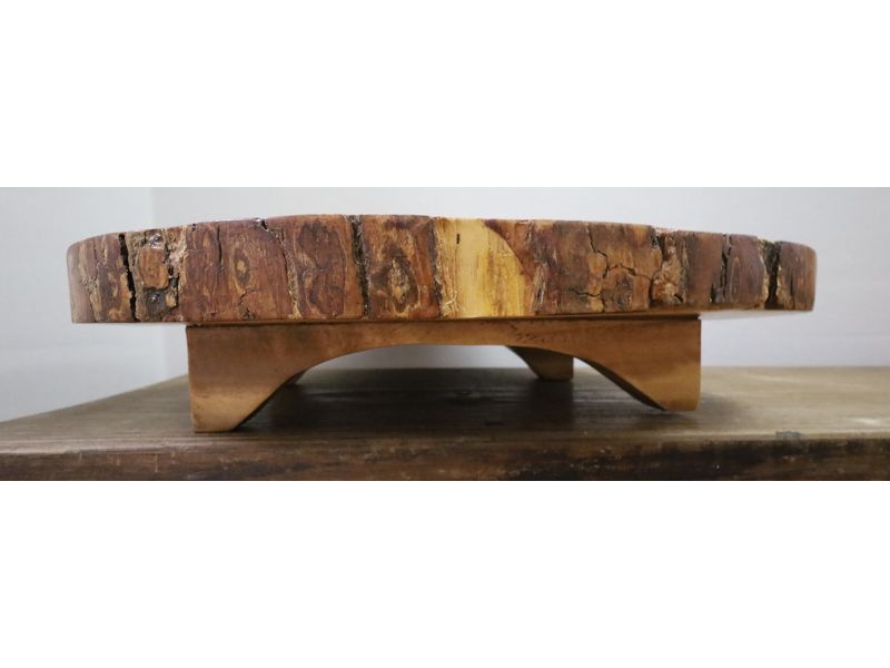 14" Wooden Round Display Board 1