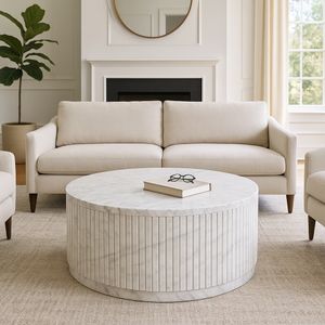 CHESTERLAKE WHITE COFFEE TABLE 17 (IN) 11