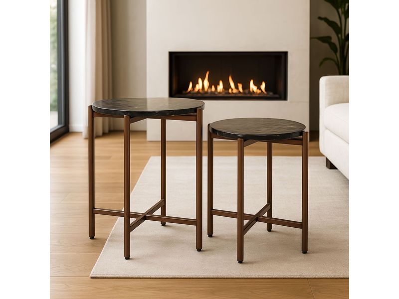 Gema Coffee Table Set Bronze 2