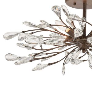 Crislett 28'' Wide 4-Light Semi Flush Mount - Sunglow Bronze 3