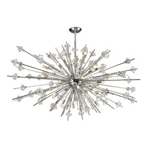 Starburst 72'' Wide 31-Light Chandelier - Polished Chrome 1