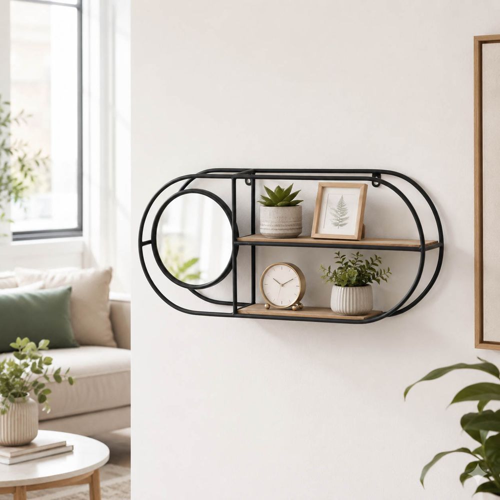 CASEYHAM BROWN WALL SHELF 10 (IN)