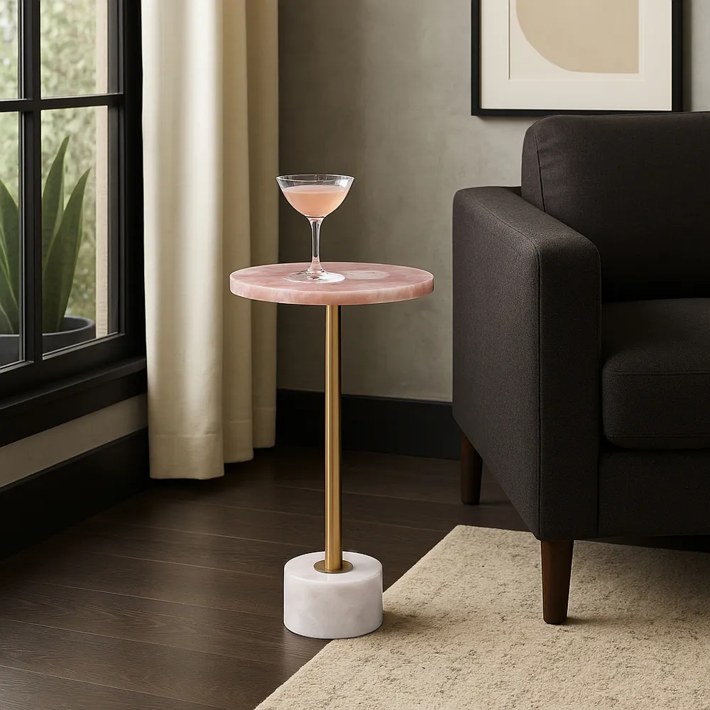 MERCERCLIFF PINK TABLE 24 (IN)