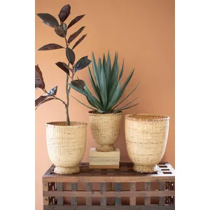 Set of 3 Split Cane Baskets 2