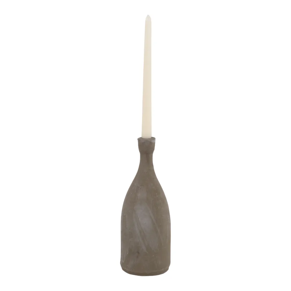 PAXTONCLIFF GRAY CANDLE HOLDER 11 (IN)