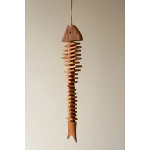 Hanging Wooden Fish Decor 2