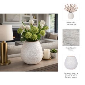 RAMONACROSS IVORY VASE 11 (IN) 9