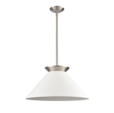 Cavendish 20″ Wide 1-Light Pendant - Brushed Nickel