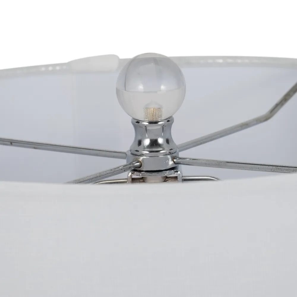 GUNNHAVEN SET OF 2 SILVER LAMPS 22 (IN)