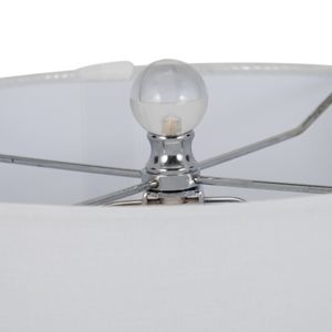 GUNNHAVEN SET OF 2 SILVER LAMPS 22 (IN) 6