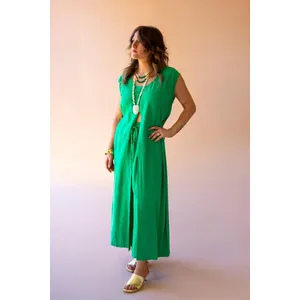 Sleeveless Split-Front Tunic / Kale 5