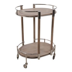 GUNNARWAY SILVER BAR CART 30 (IN) 3
