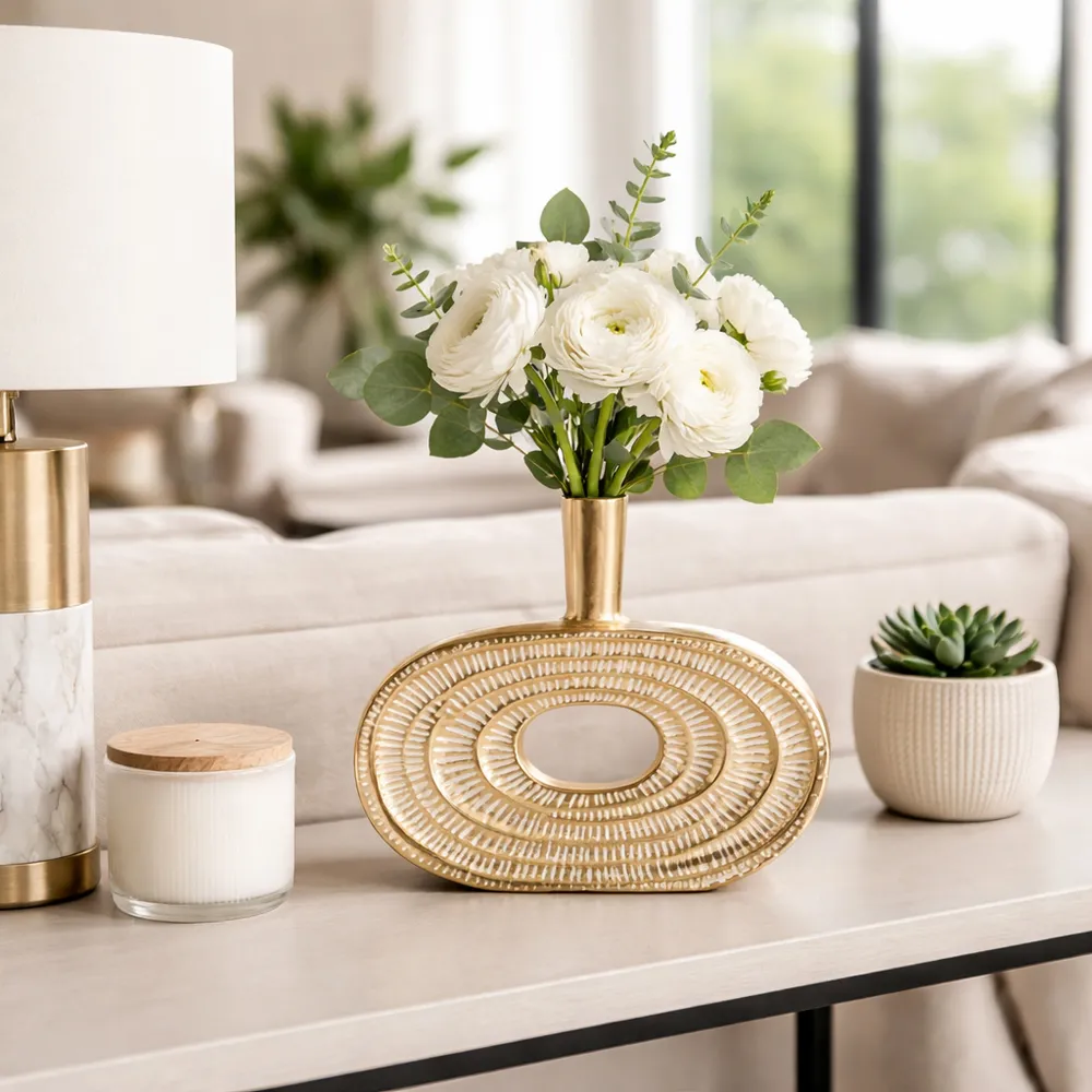 MASONWICK GOLD VASE 10 (IN)