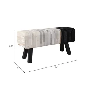 LINDENHAVEN BLACK BENCH 19 (IN) 9