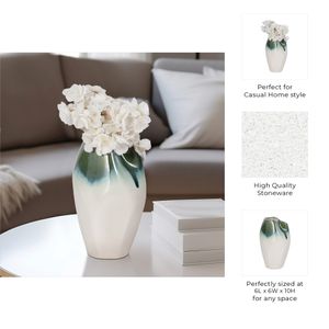 ALDERVALE WHITE VASE 10 (IN) 11