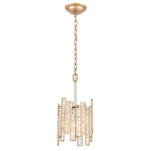 Equilibrium 8'' Wide 1-Light Mini Pendant - Matte Gold 1